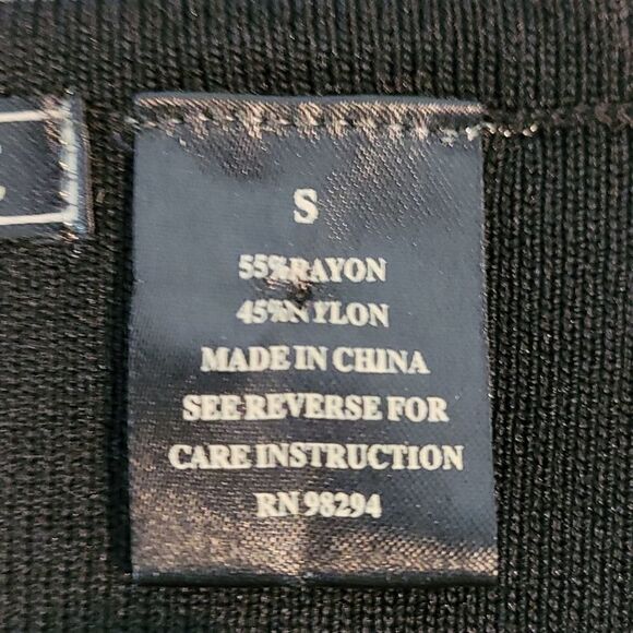 Knit Chic sz S black top/ blouse - Picture 8 of 8